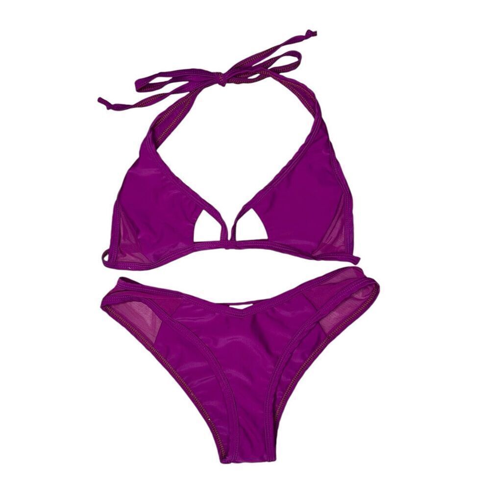 Amanda‎ Louise Women’s XS/S Bikini Purple Two-Piece Luxury Swimwear